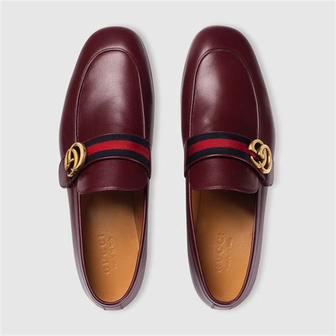 gucci men's moccasins doble gg|Gucci.